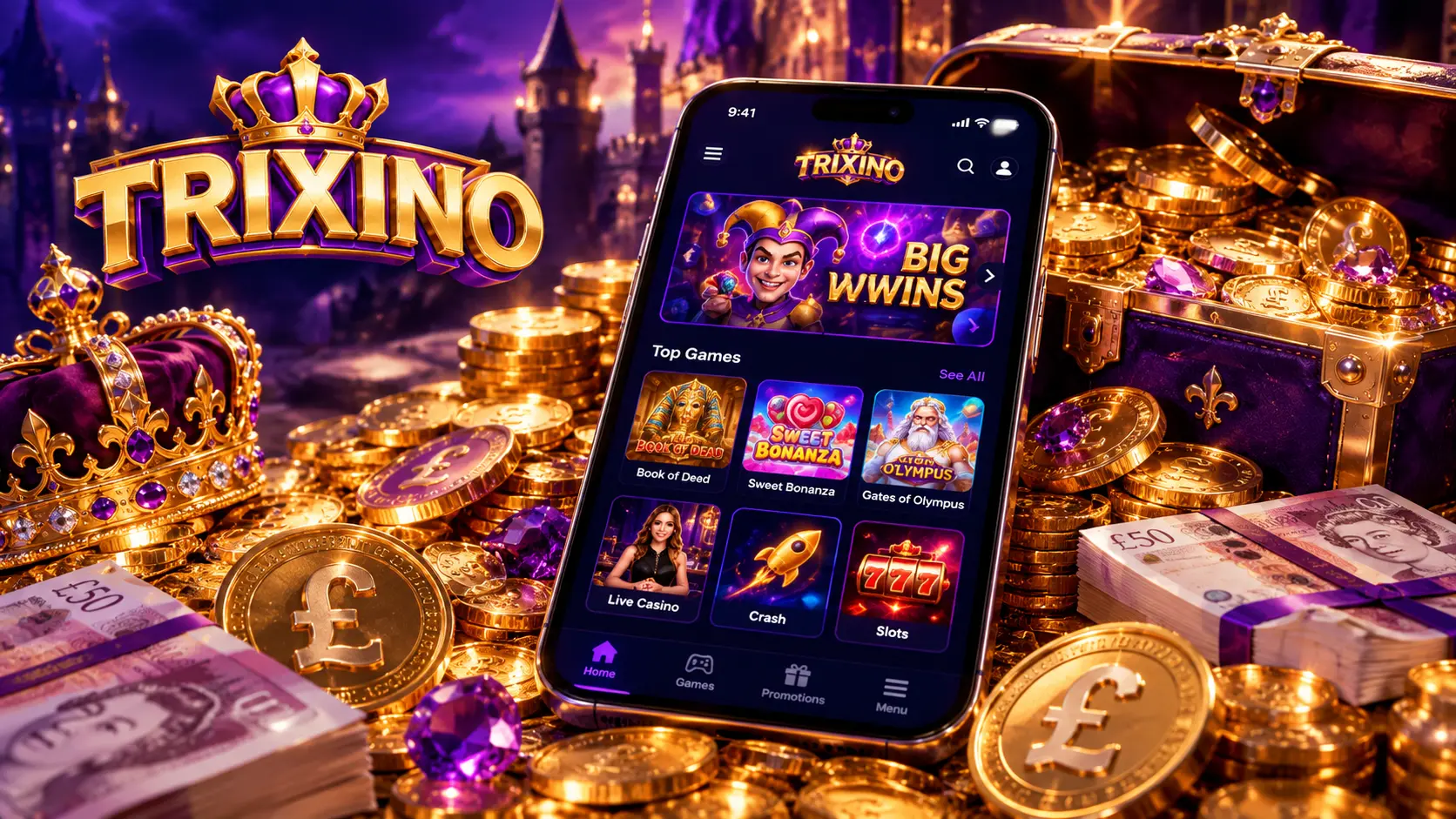 Trixino mobile experience — browser-based play on iOS and Android